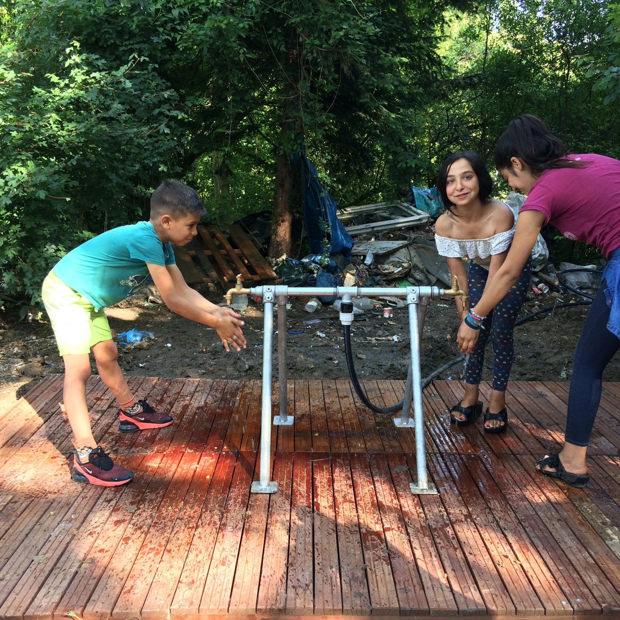 Bidonvilles installation eau