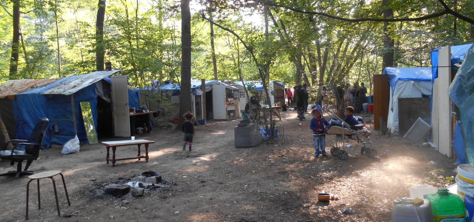 Construction habitation bidonville