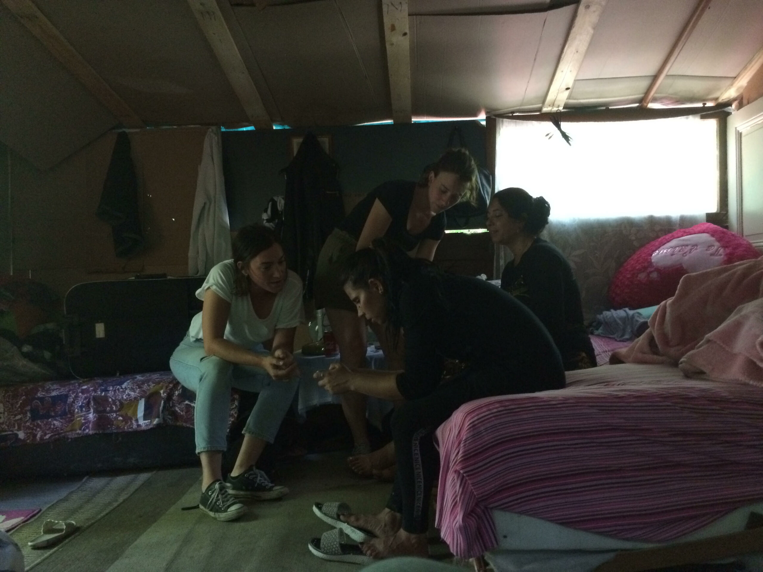 Construction habitation bidonville