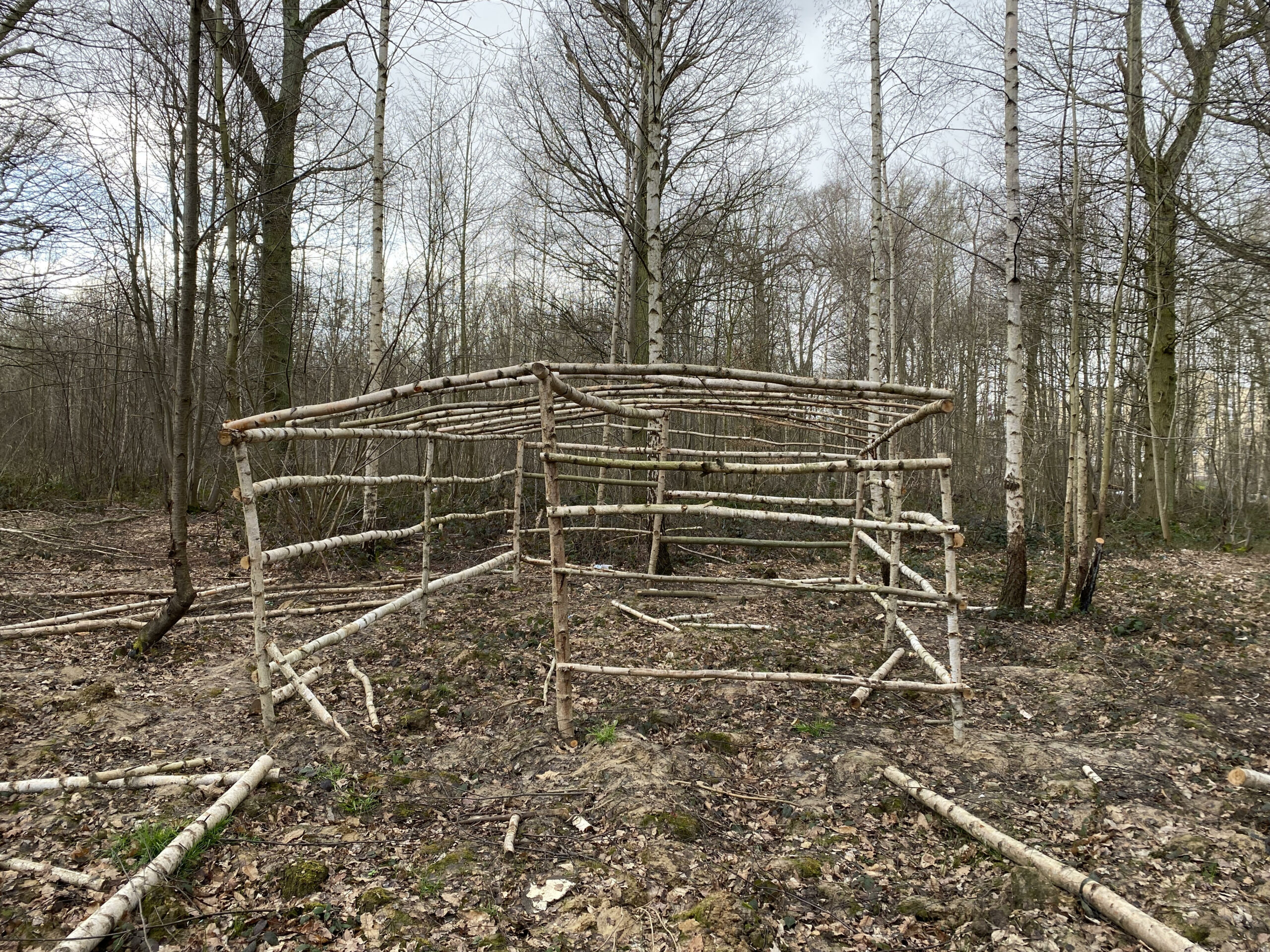 Construction habitation bidonville