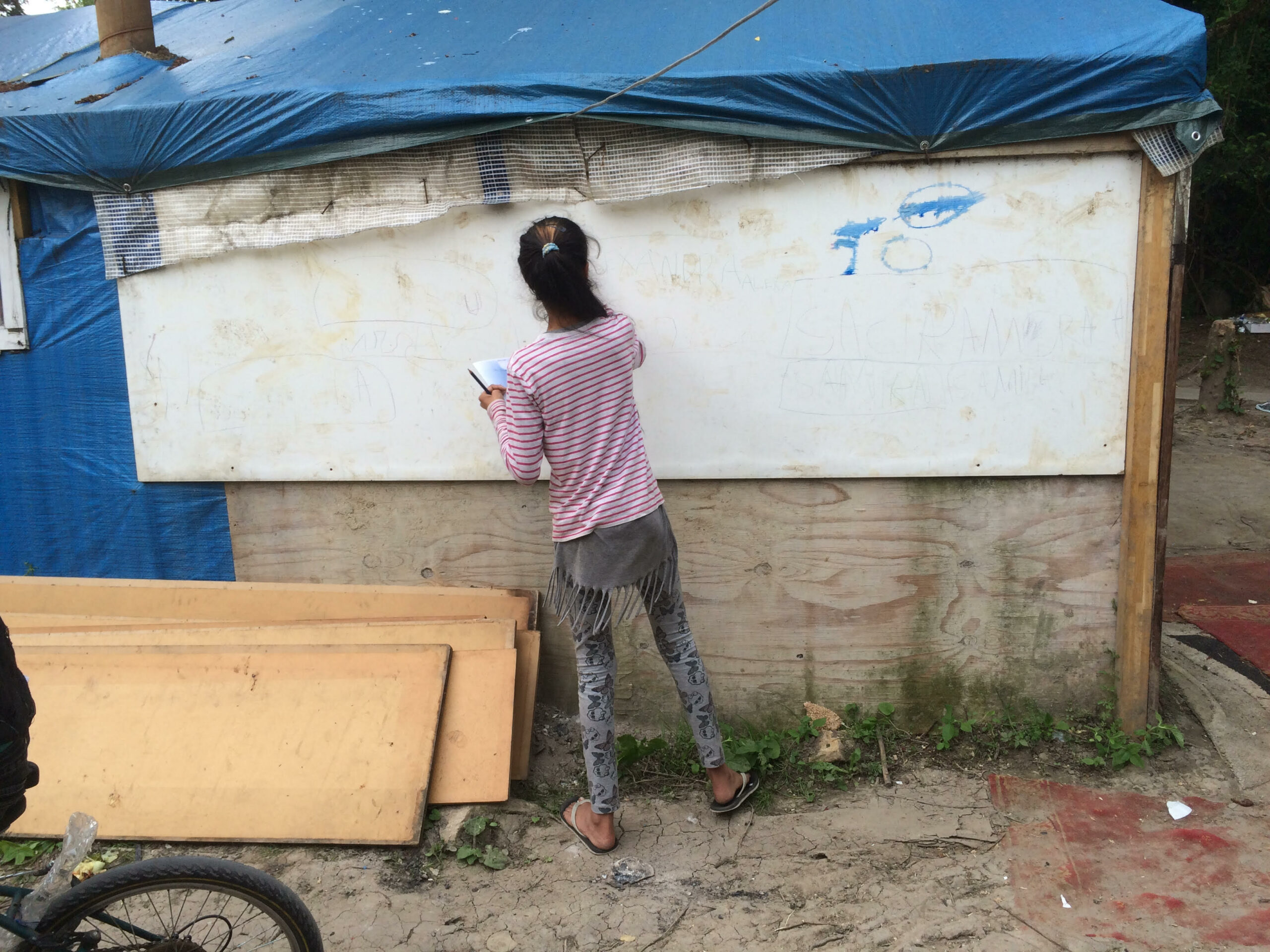 Construction habitation bidonville