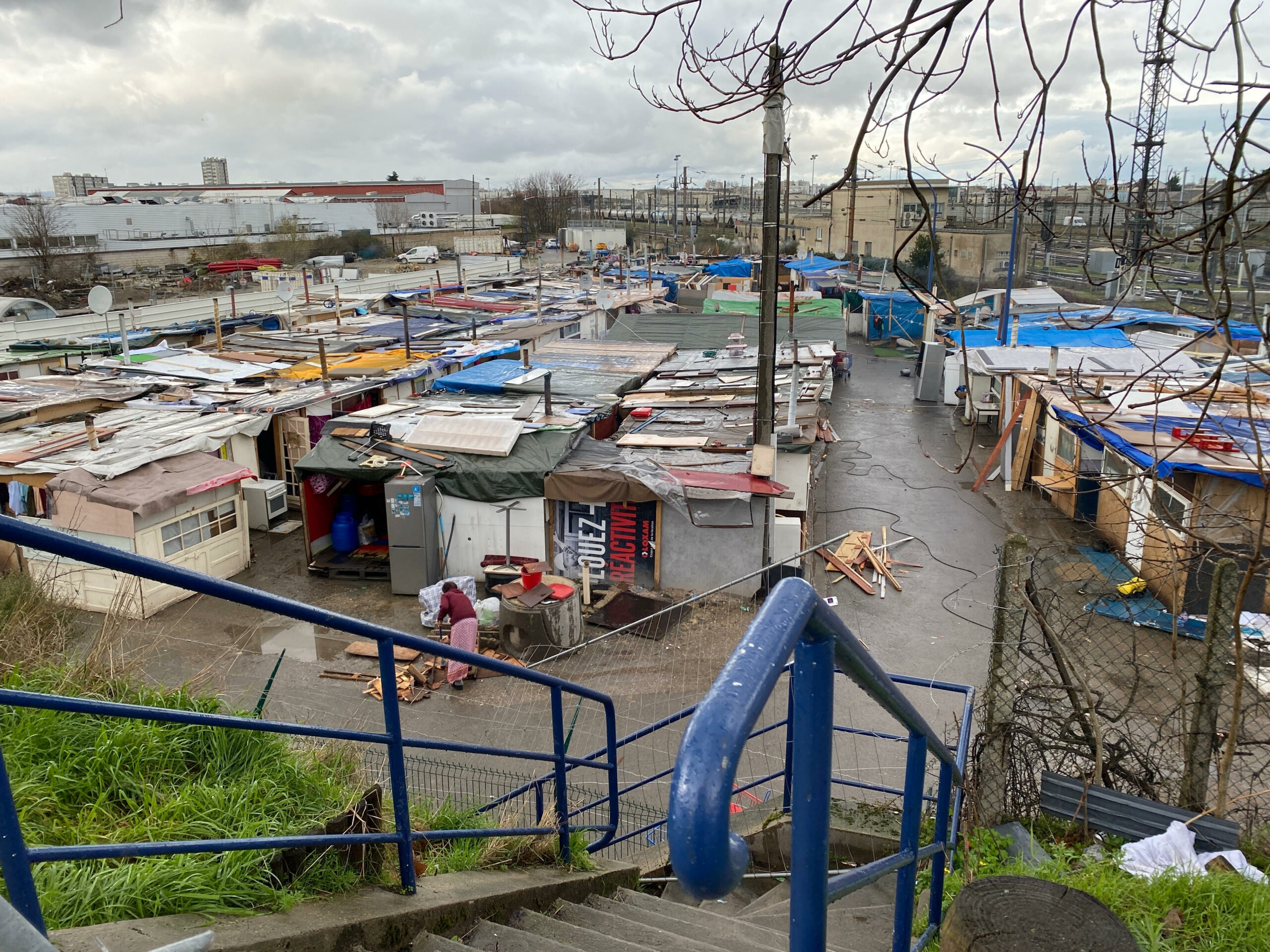 Construction habitation bidonville