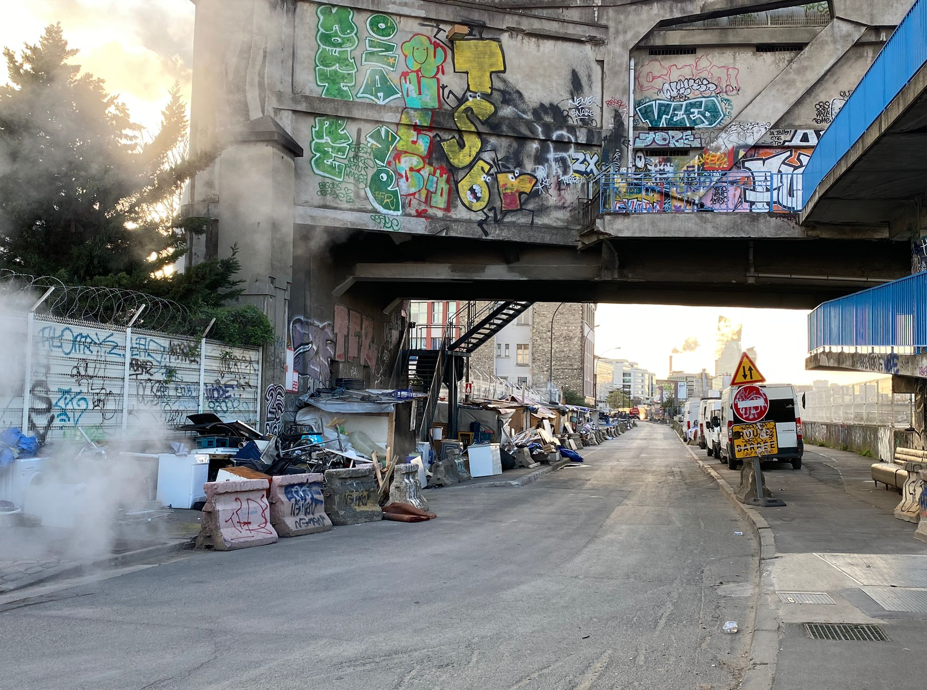 Construction habitation bidonville