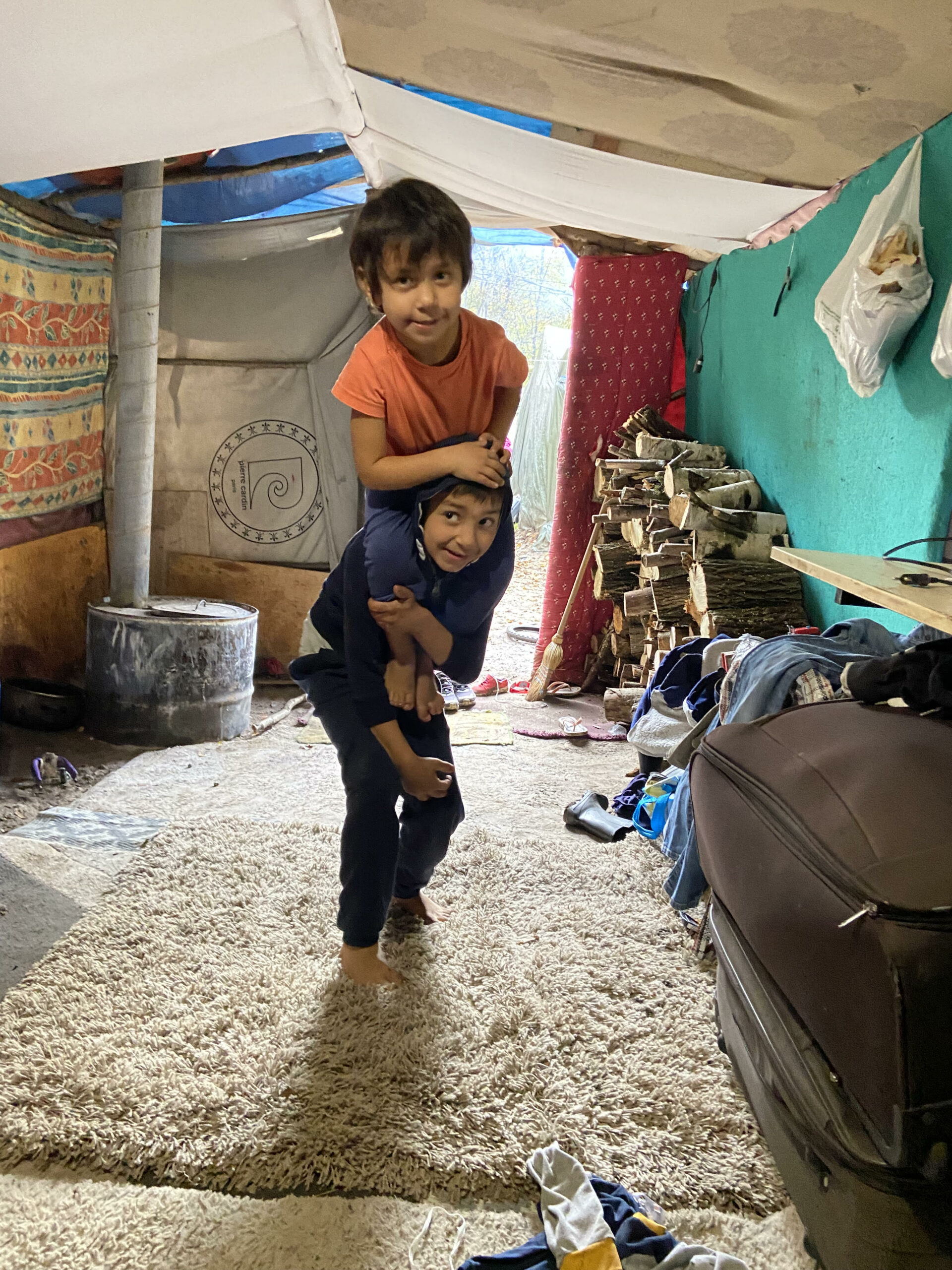 Construction habitation bidonville